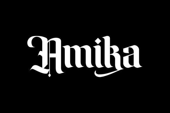 Amika: A Modern Blackletter Font That Elevates Campaign Design