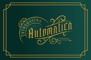 Automatica: A Rustic Blackletter Font for Bold Campaign Visuals