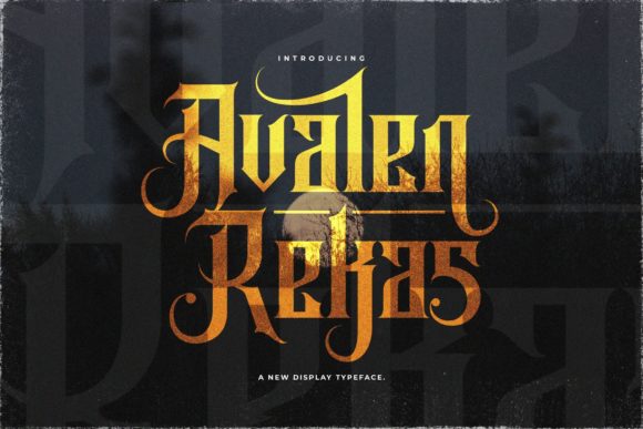 Avalen Rekas: A Bold Blackletter Font for Business Branding
