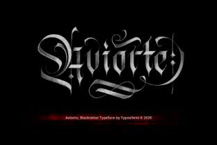 Aviorte: A Distinct Blackletter Font for Elegant Craft Designs