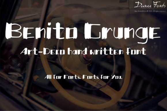 Benito Grunge: A Grunge-Inspired Handwritten Font for Editorial Design