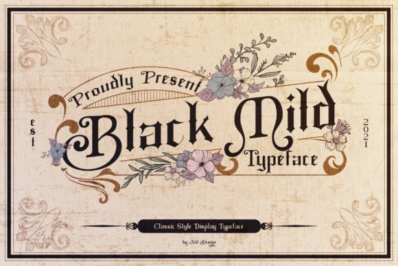 Black Mild: A Distinct Blackletter Font for Editorial Elegance