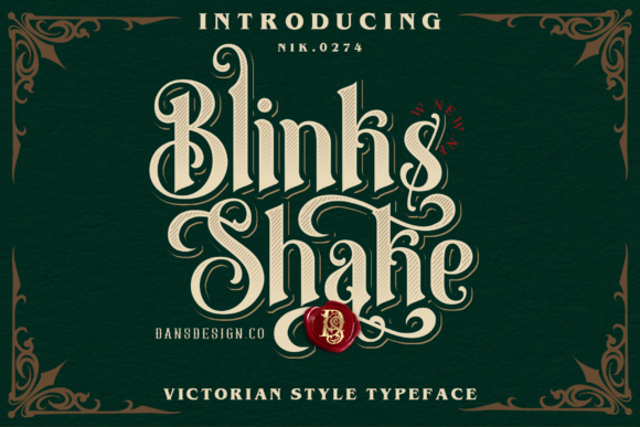 Blinks Shake: A Chic Blackletter Font for Elegant Web Design