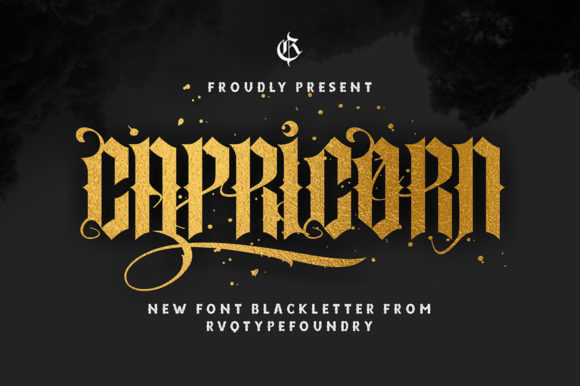 Capricorn: A Vintage-Inspired Blackletter Font for Sophisticated Editorial Design