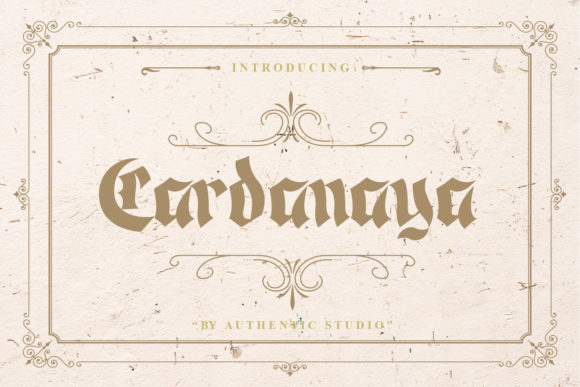 Cardanaya: A Bold Blackletter Font for Striking Campaign Visuals