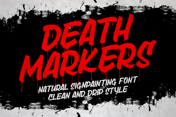 Death Markers: A Vintage-Inspired Blackletter Font for Halloween and Horror Editorial Design