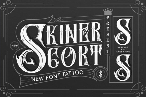 Elevate Your Craft with SkinerScort: A Blackletter Font for Makers and Designers