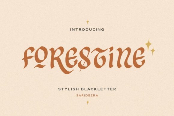 Forestine: A Stylish Blackletter Font That Elevates Small Business Branding