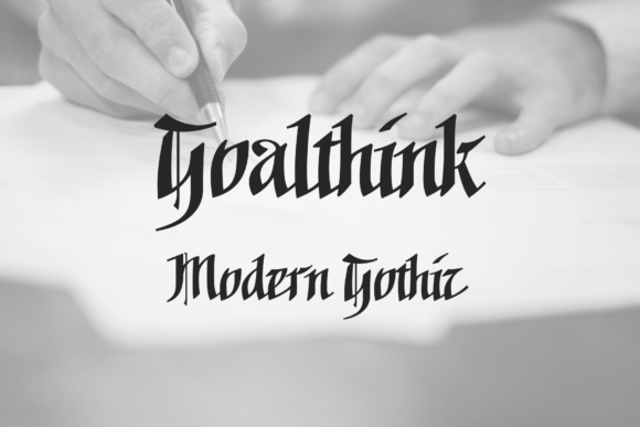Goalthink: A Graceful Blackletter Font for Modern Web Design