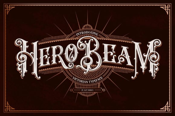 Hero Beam: A Victorian-Style Blackletter Font for Bold Marketing Designs