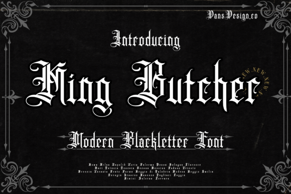 King Butcher: A Bold Blackletter Font for Editorial Impact