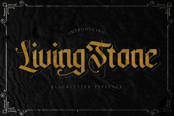 Livingstone: A Unique Blackletter Font for Bold Campaign Typography