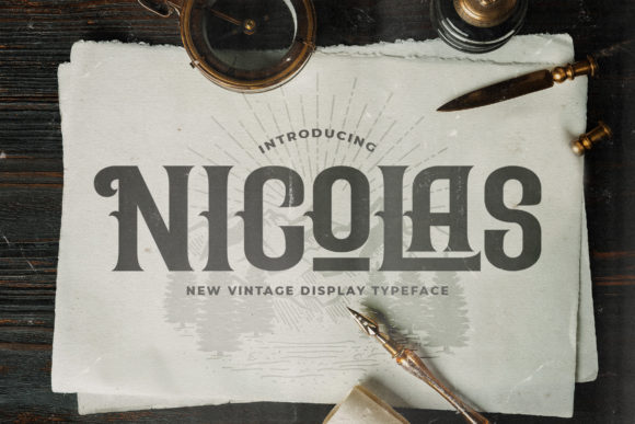 Nicolas: A Vintage Blackletter Font for Stylish Branding