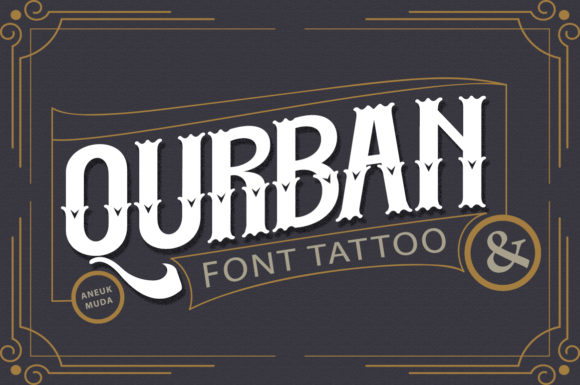 Qurban: A Stylish Blackletter Font for Elegant Branding Projects