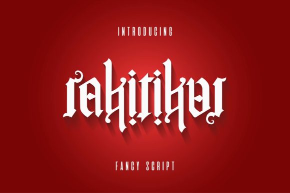 Rakitikar: A Bold Blackletter Font for Striking Digital Campaigns