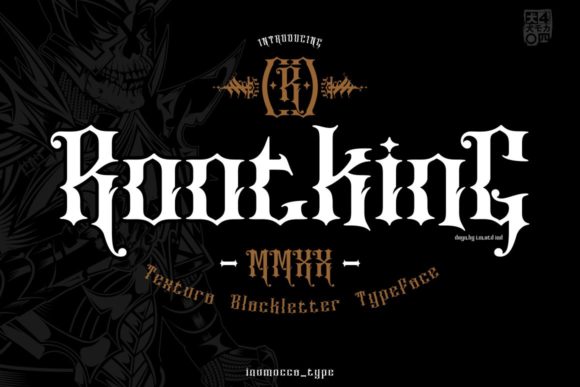 RootKing: A Bold Blackletter Font for Striking Campaign Visuals