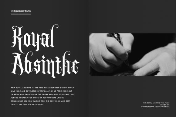 Royal Absinthe: The Blackletter Font for Bold Marketing Design