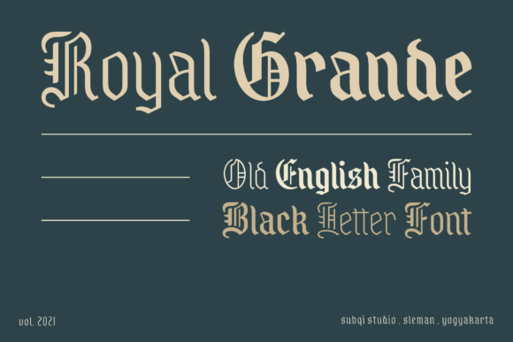 Royal Grande: A Bold Blackletter Font for Striking Campaign Visuals