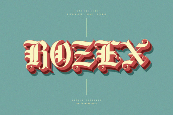 Rozex: A Blackletter Font That Elevates Editorial Elegance