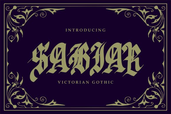Sabhar: A Unique Blackletter Font for Bold Branding