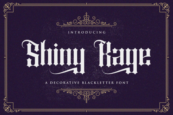 Shiny Kage: A Daring Blackletter Font for Bold Web Design
