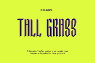 Tall Grass: A Sophisticated Blackletter Font for Digital Designers