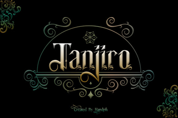 Tanjiro: A Stylish Blackletter Font for Modern Branding