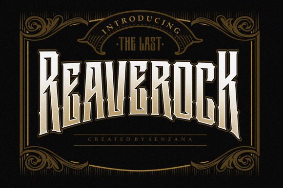 The Last Reaverock: A Bold Blackletter Font for Striking Brand Design