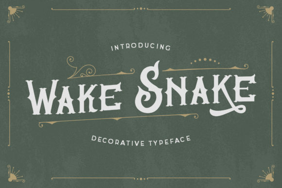 Wake Snake: A Vintage Blackletter Font for Timeless Branding