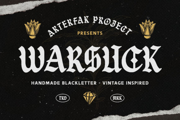 Warsuck: A Bold Blackletter Font for High-Impact Marketing Designs