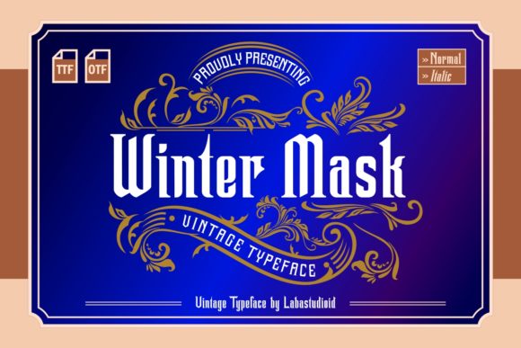 Winter Mask: A Bold Blackletter Font for Impactful Web Design